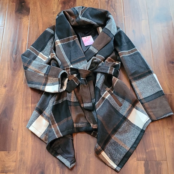 🎈Host Pick🎈 Plaid Turn Down Collar Wool Coat - Picture 7 of 13